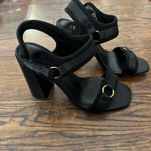 Nicole By Nicole Miller Women's Shoes Open Toe Block Heel Pumps Blankslate Sz 7m